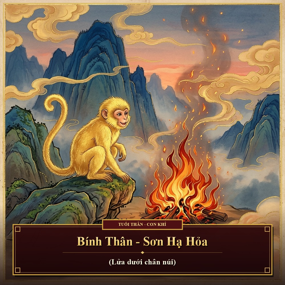 Lịch âm năm Bính Thân 2016 - Sơn Hạ Hỏa