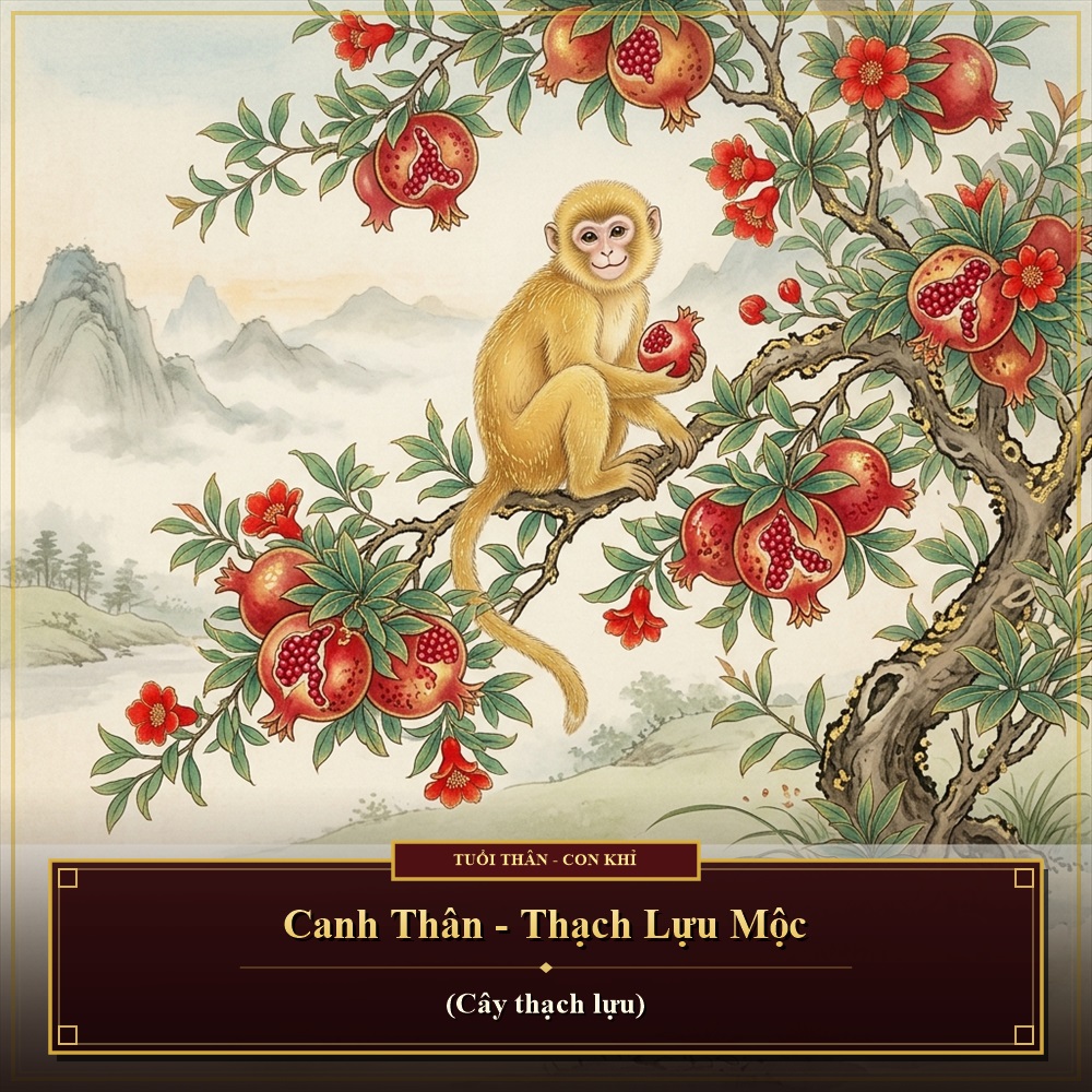 Lịch âm năm Canh Thân 1980 - Thạch Lựu Mộc