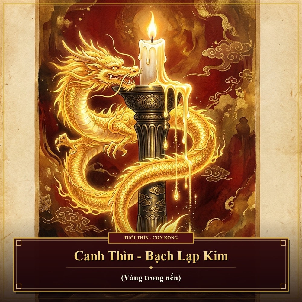 Lịch âm năm Canh Thìn 2000 - Bạch Lạp Kim