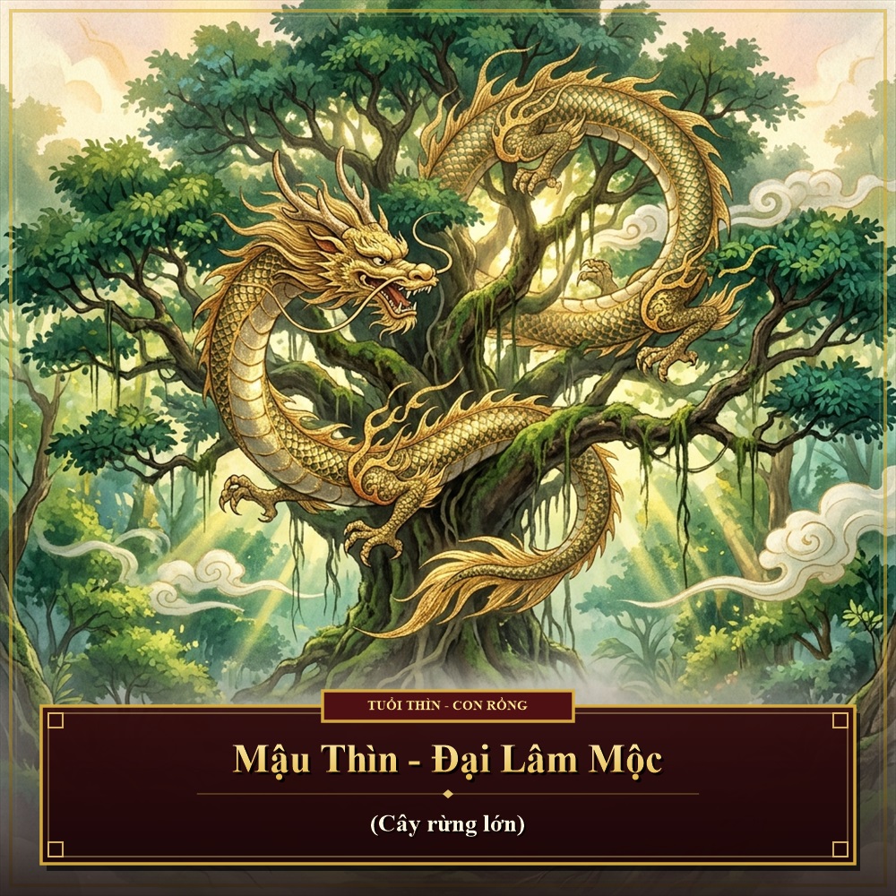 Lịch âm năm Mậu Thìn 1988 - Đại Lâm Mộc