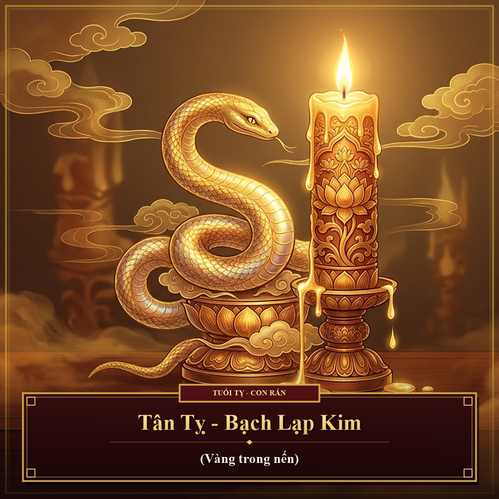 Lịch âm năm Tân Tỵ 2001 - Bạch Lạp Kim